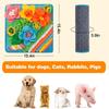 Pet Slow Feeding Puzzle Mat Dog Scenting Pad Cat Feeding Blanket Olfactory Training Mat Toy Cute Floral Design Fun Feeding Mat