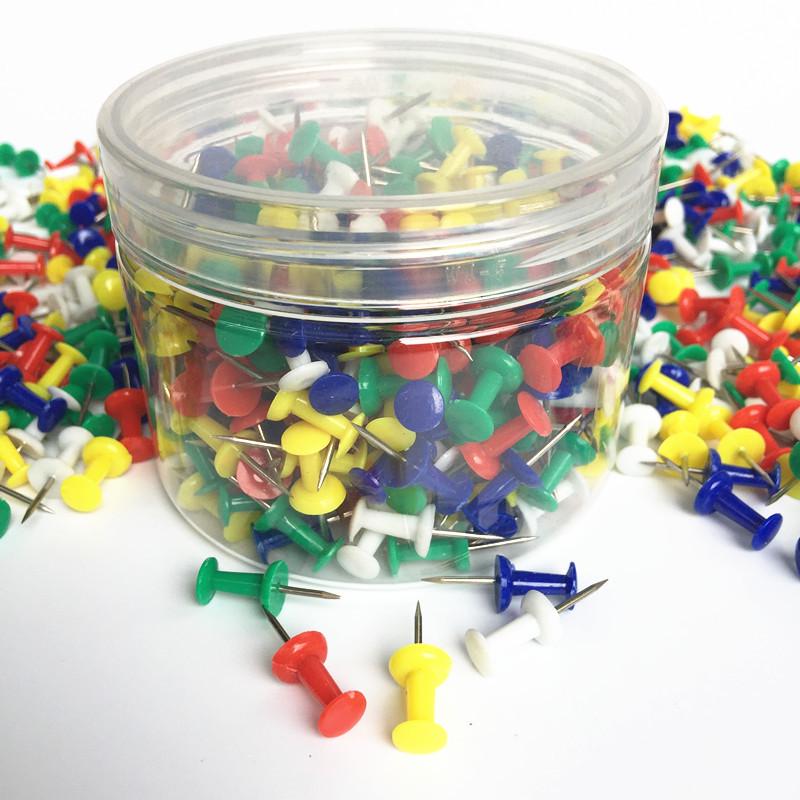 300-Box Set: Colorful Drawing Board Pushpins with Flat U-Shaped Heads