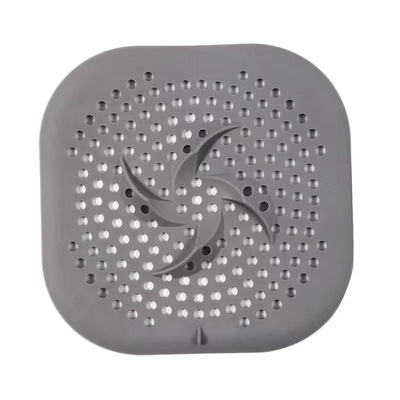 Duschablauf Haarfänger Ablaufabdeckung Badezimmer Badewanne mit Saugnapf 5,9 Zoll Silikon Spülen Sieb Geeignet für Badewanne, Küche