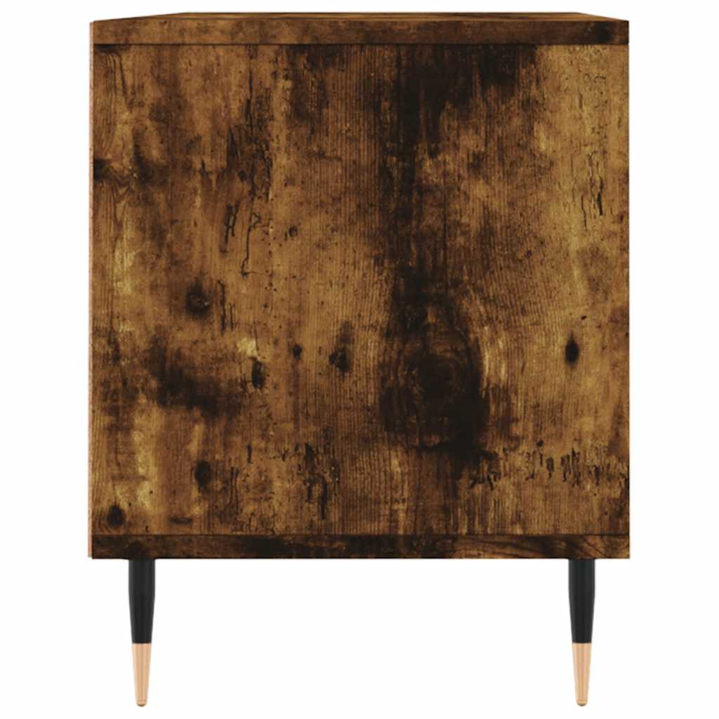 TV Cabinet Smoked Oak 100 x 34.5 x 44.5 cm Engineered Wood