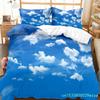 White Cloud Duvet Cover Set Comforter Cover Twin Full King Size For Kids Teens Adults Bedroom Decor Bedding Set With Pillowcase