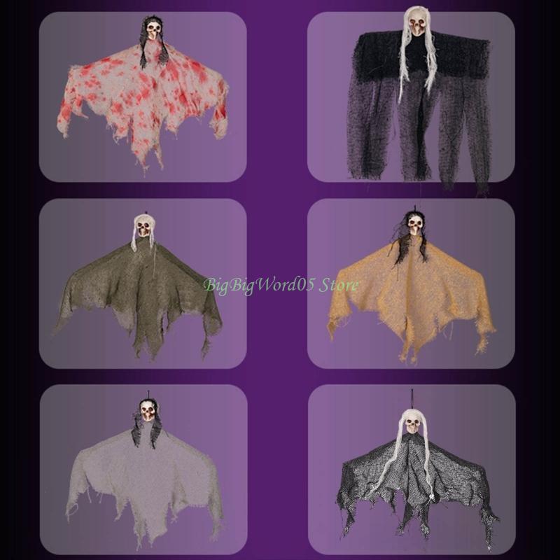 24TE Halloween Hanging Decoration Horror Hanging Taro Little Hangings for Haunted House