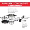 Набор сотейников Tefal G713SB Daily Cook, 11 предметов (G713SB45)