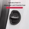 Tapis de Protection en Silicone pour Bouton de Verrouillage de Porte Modèle 3/Y - Essentiel Absorbant les Chocs pour Tesla