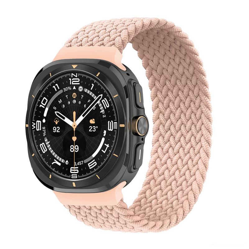 Braided Solo Loop for Samsung Galaxy Watch Ultra Strap 47mm Accessories Sport Nylon Belt Bracelet Galaxy Watch 7 Ultra Band 47mm