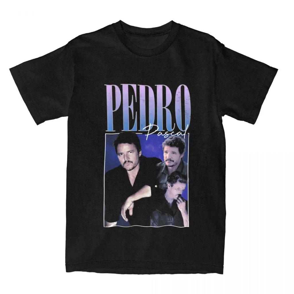 Bootleg Pedro Pascal T Shirt Vintage T Shirt Unis Streetwear Short Sleeve Pedro Pascal Plus Size T Shirt Unisex