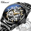 Mens Watches Fashion Luxury Hollowing Automatic Mechanical Watch Waterproof Luminous Watch For Man