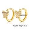 S925 Sterling Silver Zirconia Butterfly Earring Backs, Elegant Small European and American Ear Hoops.