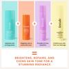 Routine Mattutina Foxtale Morning Glory (Matte) Kit Cura della Pelle | Detergente Viso 100ml + Idratante alle Ceramidi 50ml + Siero Viso alla Vitamina C 30ml + Finish Opaco