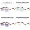 Cheetah Pattern Modern Metal Square Sunglasses With Blue Lenses For Stylish Sun Protection