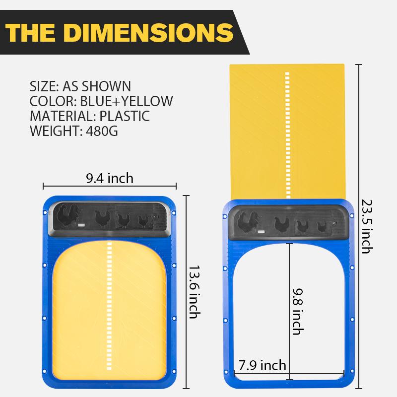 Automatische Hühnerstalltür mit Lichtsensor, wasserdicht, einfach zu installieren, elektrische Geflügelstalltür, automatisch tagsüber öffnen und nachts schließen