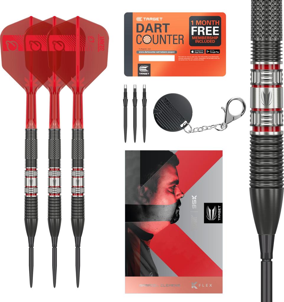 TARGET CLEMENS 95K 21G SP STEEL TIP (Clemens 95K Steel Darts)