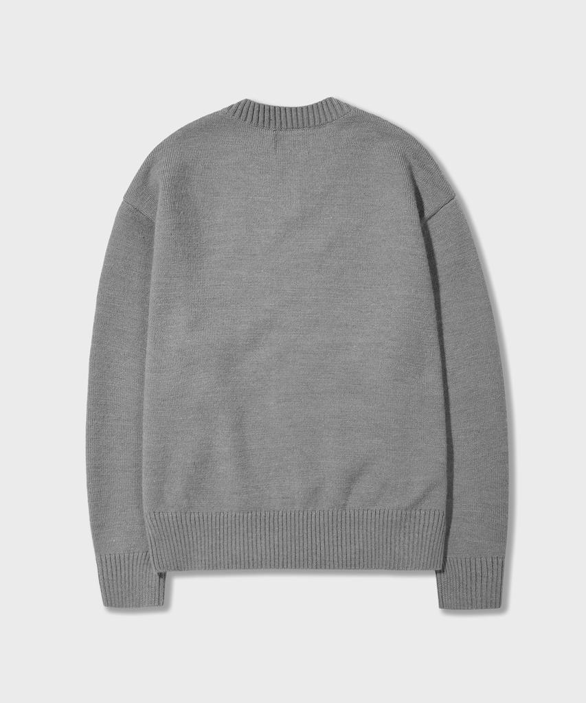 AMFEAST Essential V-Neck Knit Gray