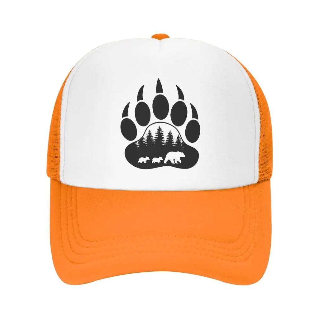 Custom Punk Unisex Animal Mama Bear Paw Trucker Hat Adult Adjustable Baseball Cap Unisex Women Hip Hop Dad Hat
