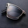 Ultra Light Stainless Steel Folding Sunglasses Polarized Driving Glasses for Men Women Eyewear