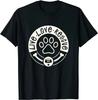 Live Love Rescue Dog Lover Adopt A Dog Adoption Gift Unisex TShirt New 100 Cotton Short Sleeve ONeck Tshirt Casual Mens Top