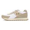 Under Armour  Essential Runner White Khaki Base Women Sneakers Tan Metallic-Gold 3028409-105
