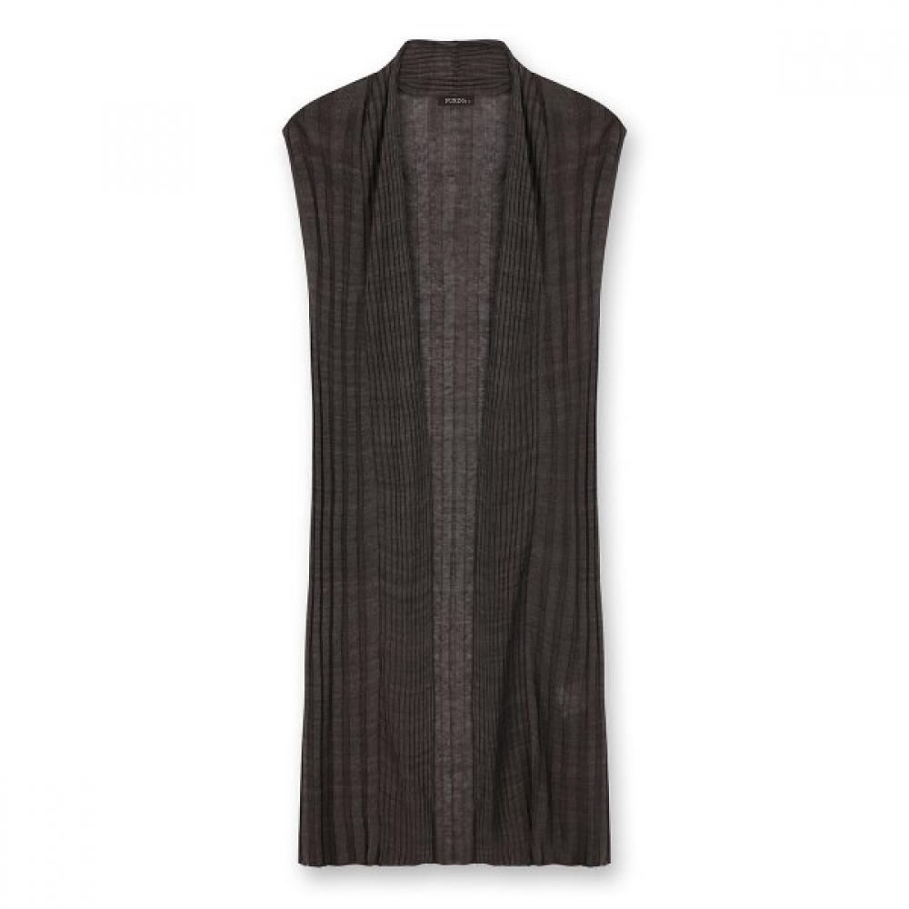 Furina Ribbed Stripe Knit Vest Braun/M (90)