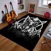 "Occult Goat with Pentagram Design" Patterned Carpet a Non Slip Rug Suitable for All Seasons and Any Setting, Gift