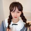 S Goddess Celebrity Bangs Hepburn Wig Braided Headband