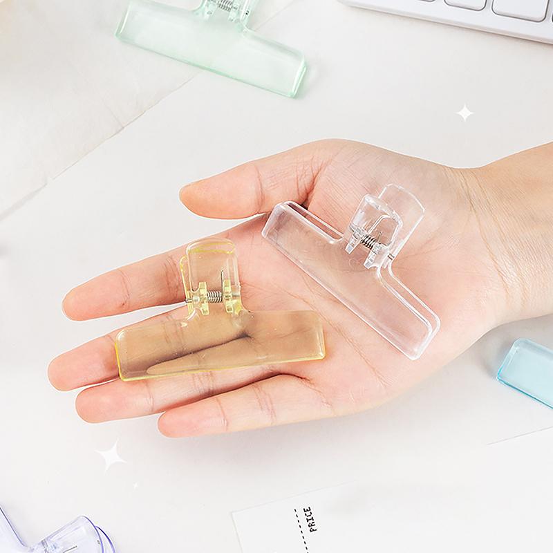 Simplicity Paper Clip Transparent Visiable Acrylic Clip Scrapbook Sticker Storage Clip Student Supplies Lovely Stationery