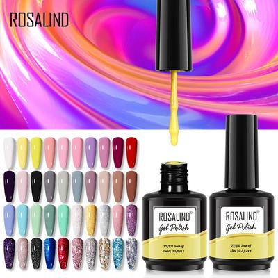 15ml Soak Off Nail Gel Bright Color Luminous Gel Base Coat Top Coat Gel For Nail Art Design LED/UV Lamp