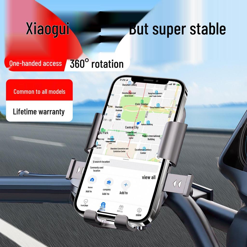 Shockproof Electric Vehicle & Bike Phone Holder for Navigation and Delivery