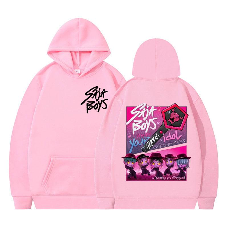 Kpop Demon Hunter Saja Boys Anime Hoodie Men Women Casual Fashion Tracksuit Winter Long Sleeves Aesthetic Trend Loose Sweatshirt