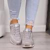 Summer Sneakers Women Solid Color Lace-up Versatile Platform Shoes Fashion Plus Size Vulcanize Shoes  De Mujer