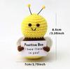 Positive Energy Pocket Hug Crochet Doll, Mini Handmade Knitted Plush Potato Turtle Vegetable Duck Funny Support Gift With Card
