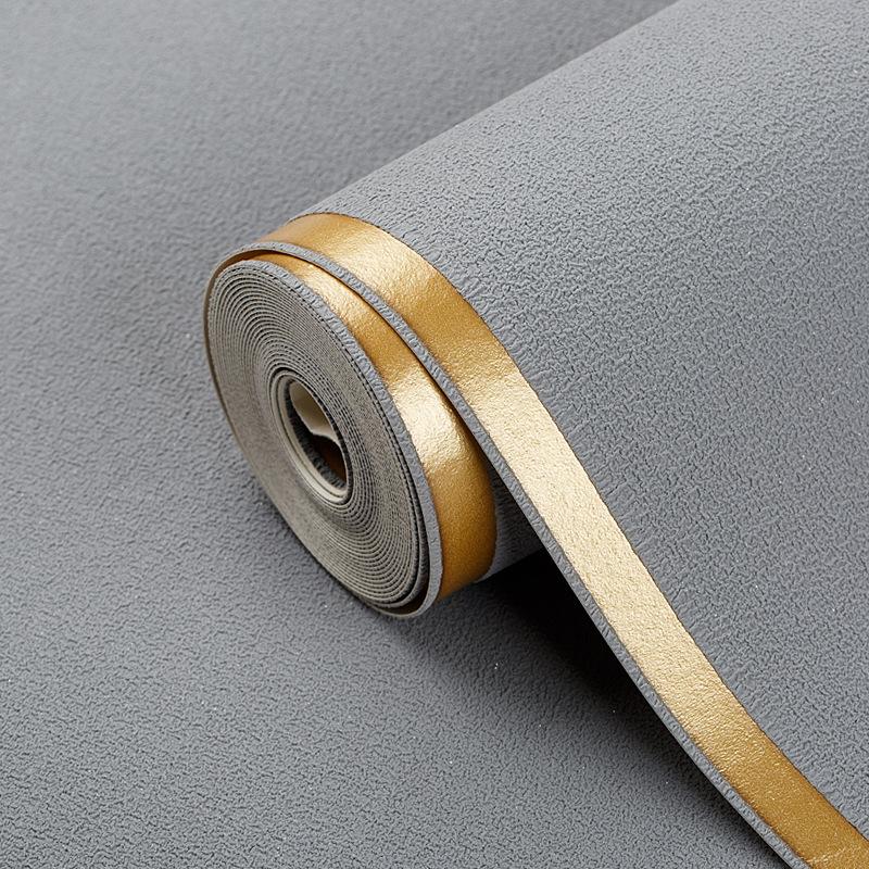 

Новые современные минималистичные и роскошные нетканые обои для спальни, гостиной, однотонные, в полоску, для фона под телевизор, утолщенные обои 2mx53cm