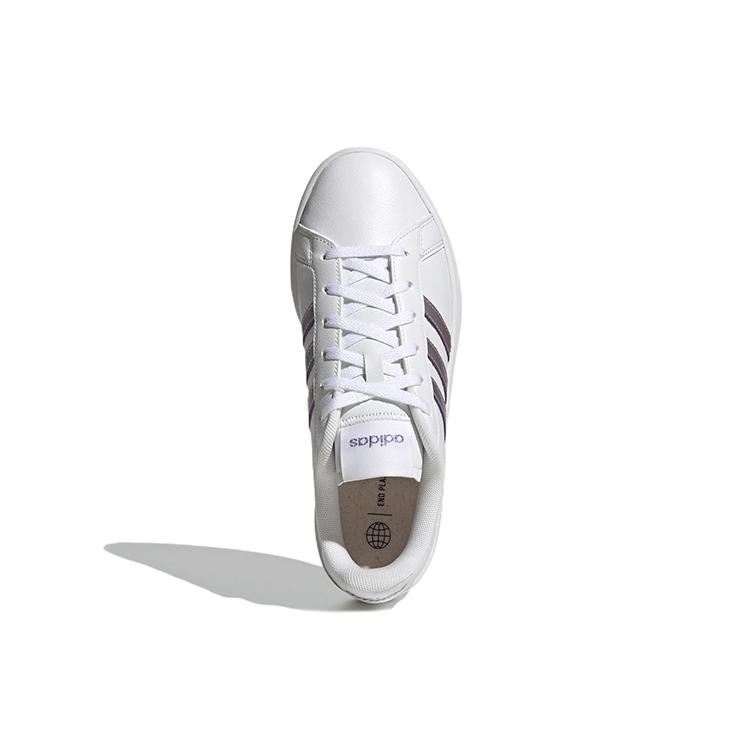 Adidas Grand Court Base Beyond 'White Matte Purple Metallic' Women's GW9247
