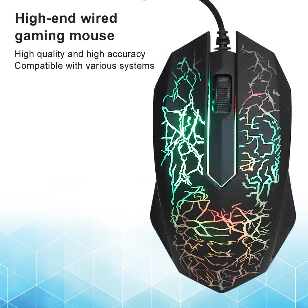 Optical Mouse Wired Professional Gaming for   Colorful Backlight Computer Mice  0