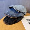 Stylish Denim Cap With Sun Protection For Hip Hop Style Fashion Breathable Gift