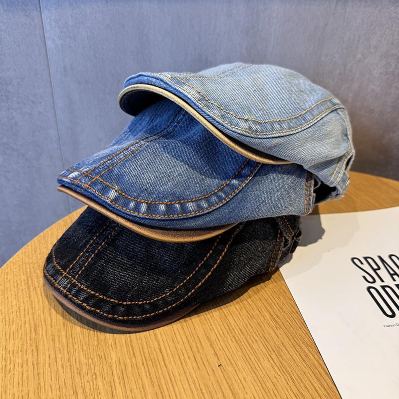 Stylish Denim Cap With Sun Protection For Hip Hop Style Fashion Breathable Gift