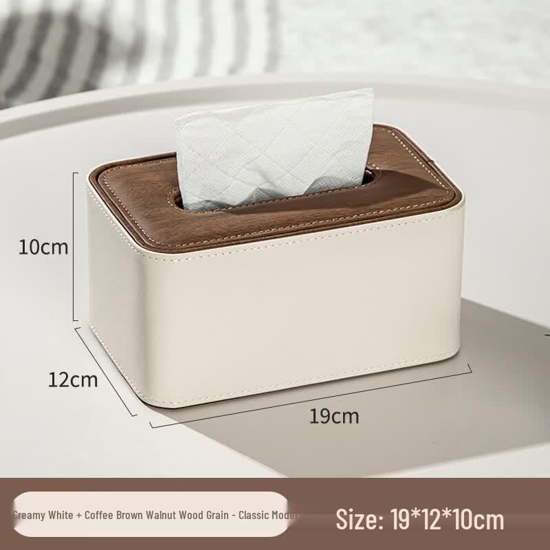 Aishangla Simple Leather Desktop Tissue Box