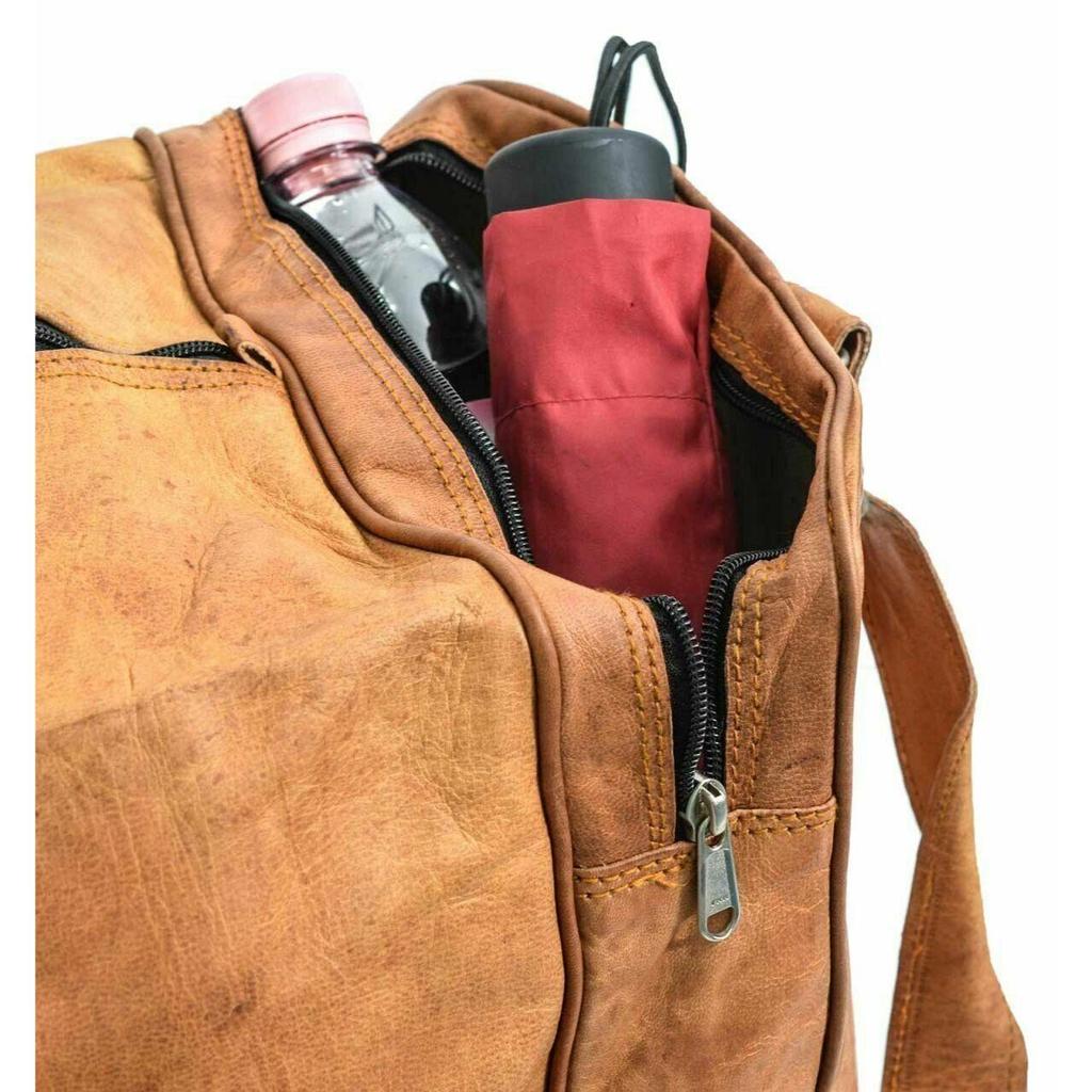 Pánská kožená taška Extra Large Luggage Travel Weekend Duffle Bag