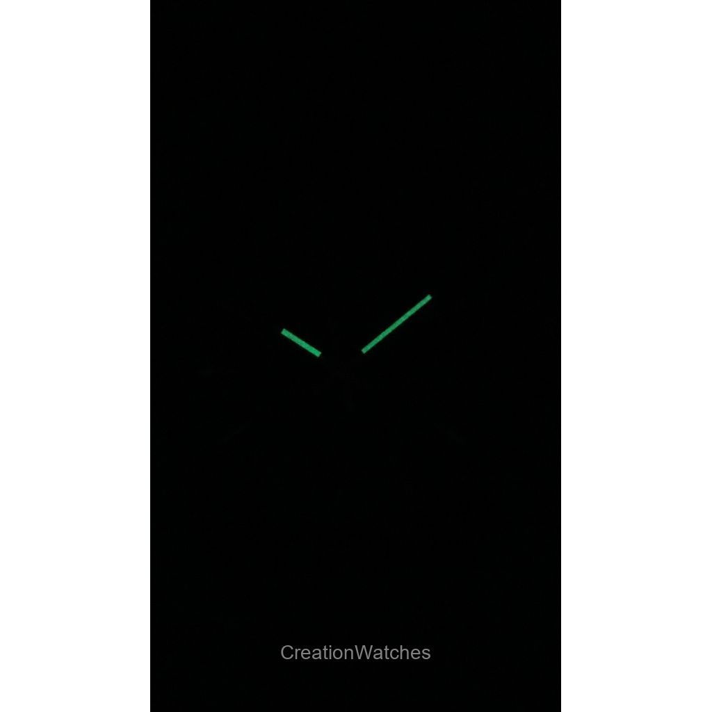 Casio Ceas pentru bărbați, cu cadran verde, din oțel inoxidabil, placat cu ioni, cu quartz, MTP-VD03B-3A