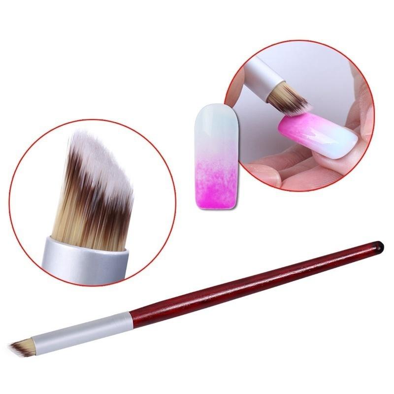 1 Pc Gradient Nail Design Red Plastic Handle Processing UV Gel Drawing Painting Pen DIY Tool Art Decorations