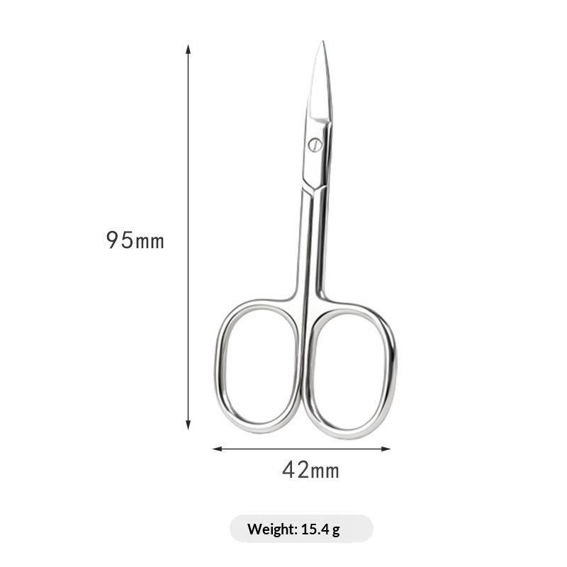 1/4Pcs Stainless Steel Eyebrow Grooming Set With Precision Scissors Tweezers Replacement Blades For Daily Makeup Beauty Care