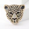 Rhinestone Leopard Brooches for Women Unisex Animal Pins Event Party Backpack Decoration Clothes Accessories