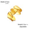 Fashion Stainless Steel Open Ring Dragonfly Irregular Geometric Finger Rings Women Jewelry Wedding Gift Wholesale
