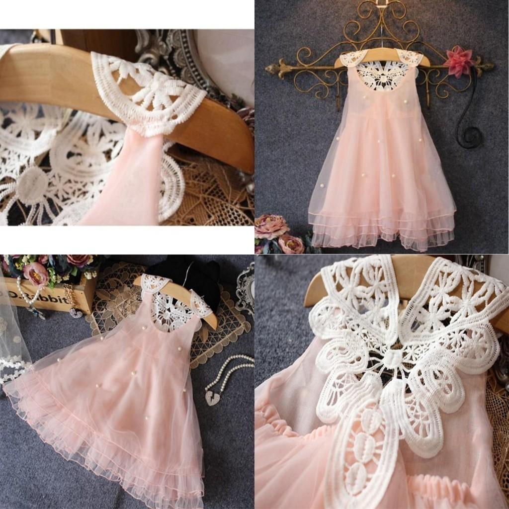 New 2021 Beaver Stay Girls' Princess Dress In Korean Style With Cotton Mesh Fabric