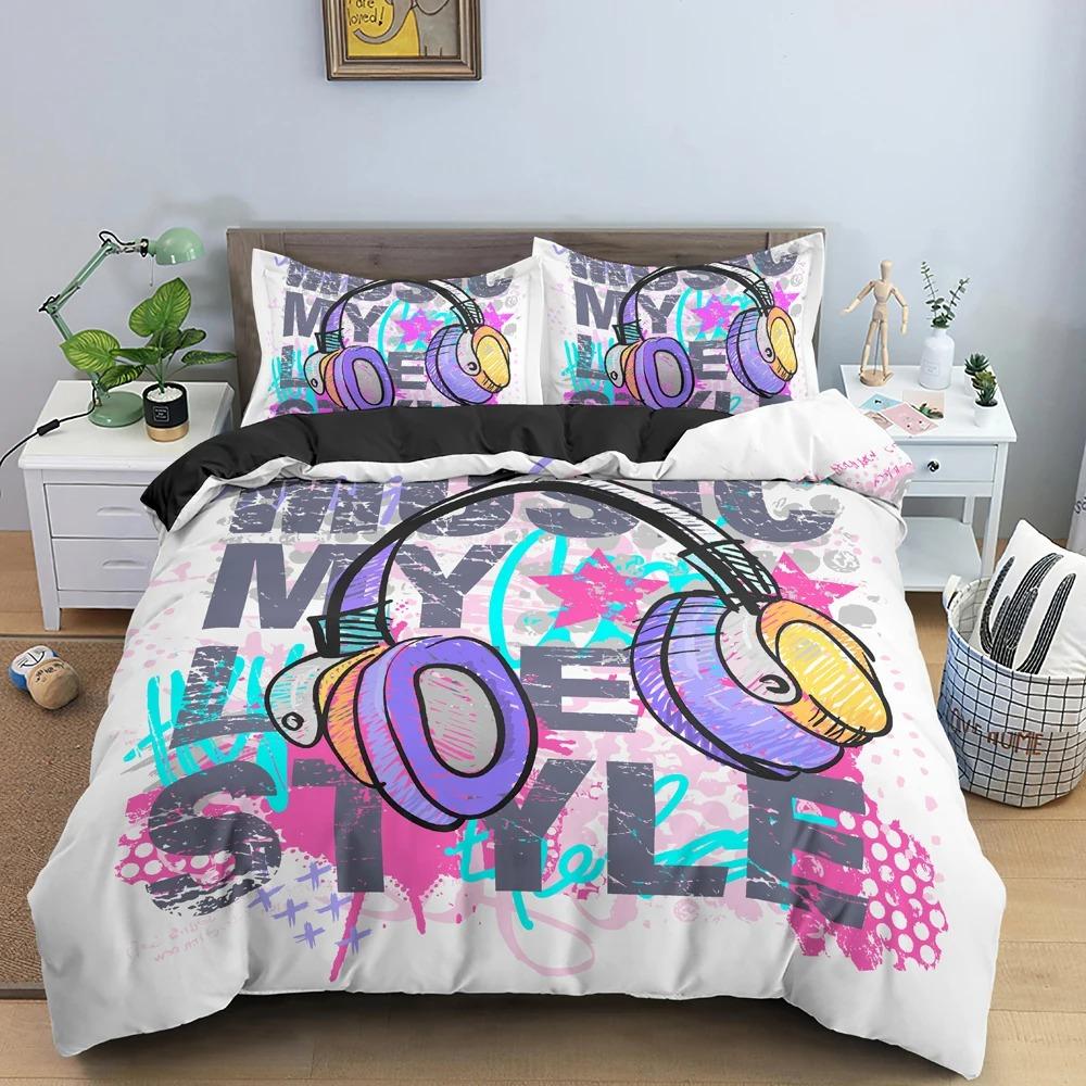 UFO Muster Bettbezug Set Mysteriöser Alien 3D Druck Polyester Bettdeckenbezüge King Size für Kinder Jungen Mädchen Teenager Bettwäschesets