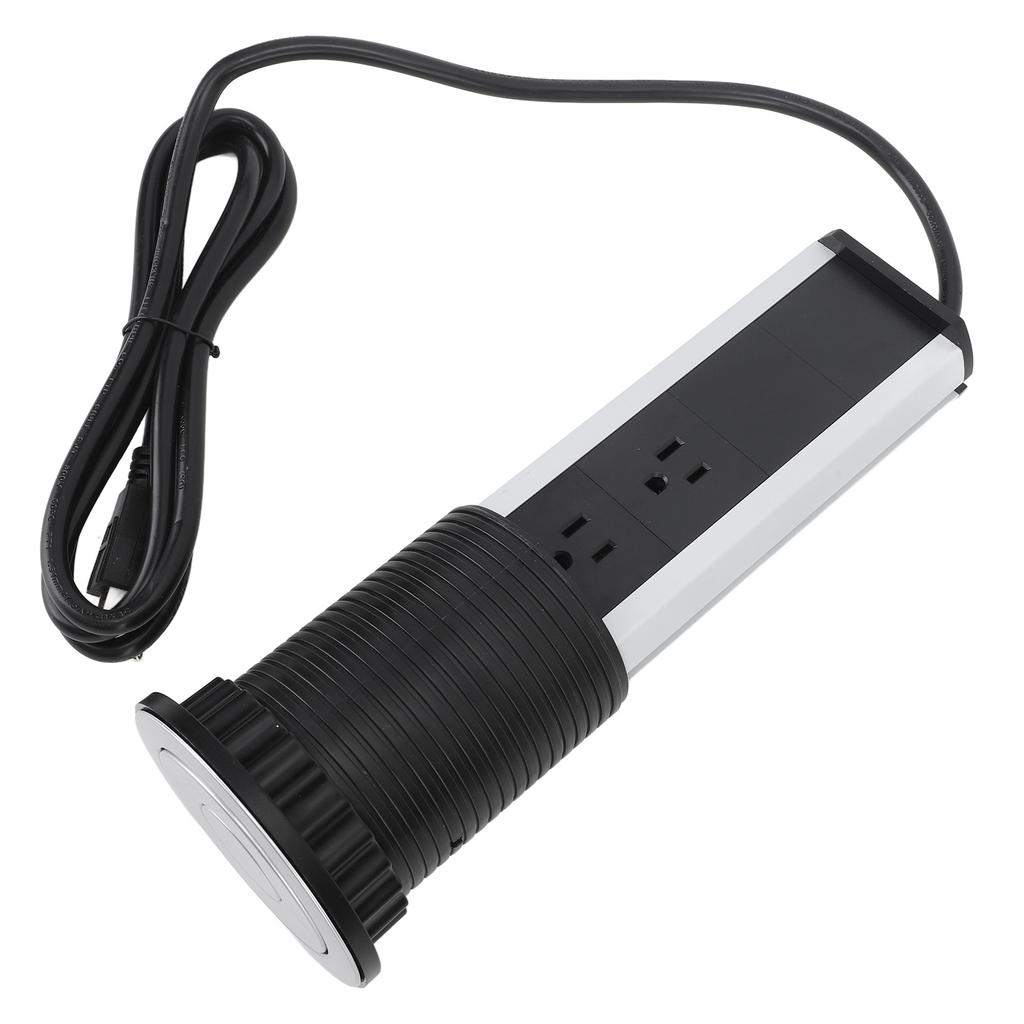 Pop Up Outlet Socket Recessed with 2 USB 3 Outlets Surge Protection Pop Out Outlet Station   for