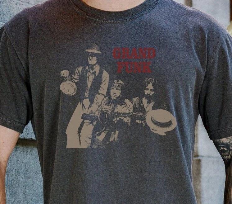 

Футболка Grand Funk Railroad Американская рок-группа Альбом на Comfort Colors 1717 L