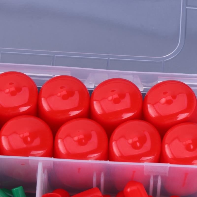 Slip Resistant Cover Set Rubber Caps Set Not-Slip Round Protective Caps Metal Pipe Caps Protective Sleeve with Storage