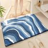 Nordic Fluffy Bath Mat - Super Soft & Thickened, High Absorbency Quick Dry, Flocked Microfiber, Bathroom Rug for Home Decor