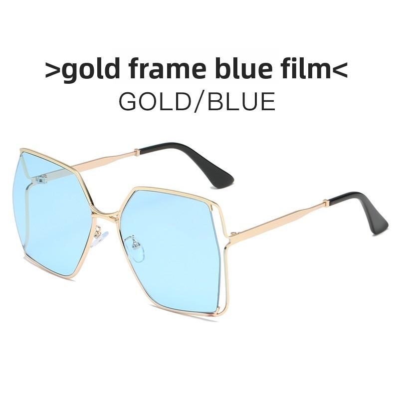 G Casual Chic Square Frame Sunglasses With Gradient Green Lenses For Outings