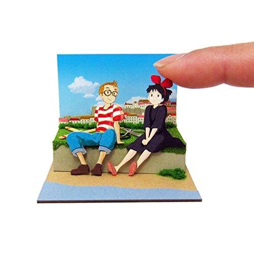 Sankei Studio Ghibli Mini Kiki's Delivery Service Tombo and Kiki Non-Scale Paper Craft MP07-85